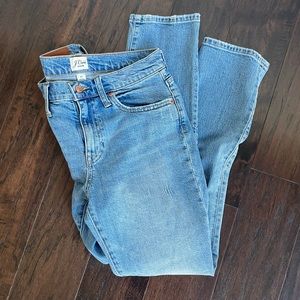 JCrew High waisted straight leg jeans
